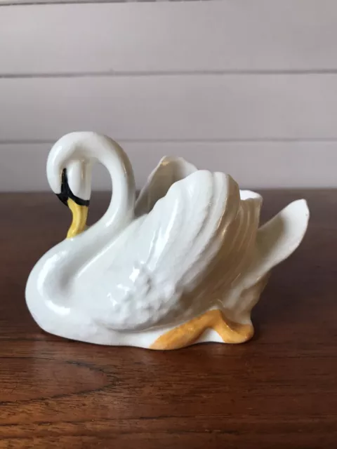 Vintage SylvaC Pottery Small Swan Vase Made In England