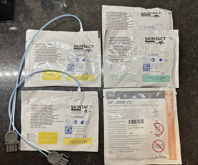 Skintact Physio Control Likepak AED electrodes / pads - out of date for training