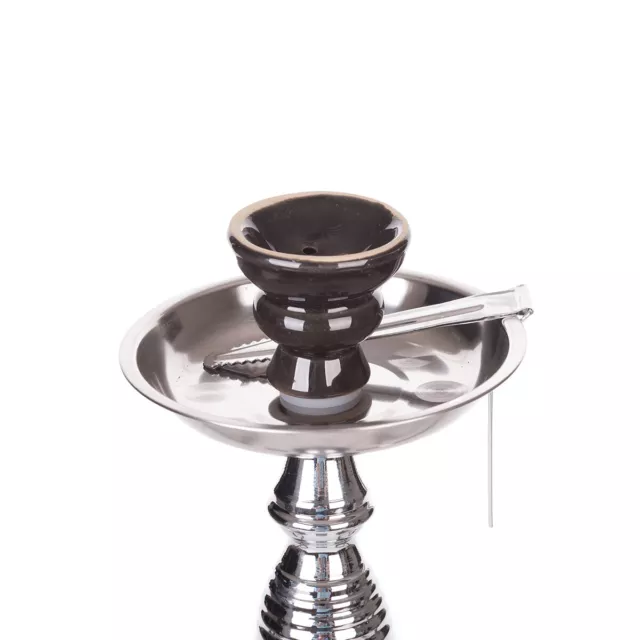 RMAN Hookah mit 2 Schläuchen Wasserpfeifen Shisha 53cm Keramikkamin und Zange 3