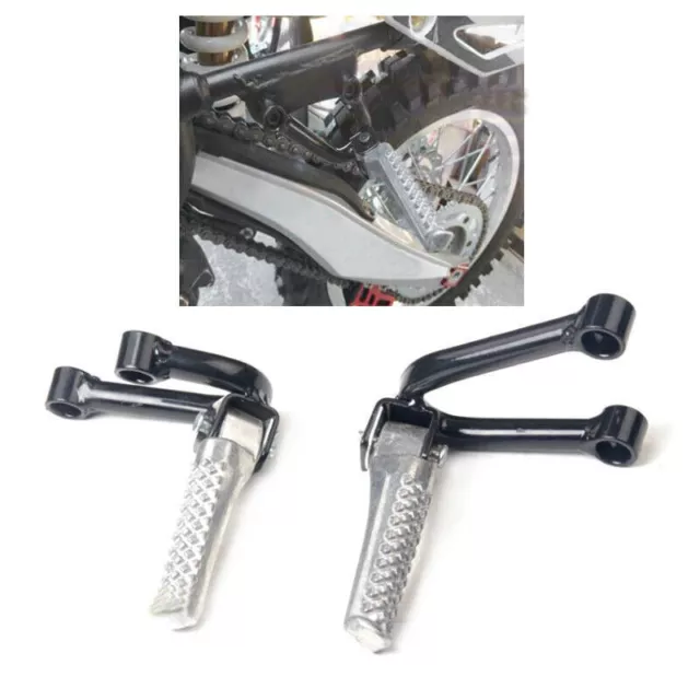 2pcs Motorcycle Cross-country Rear Passenger Foot Pegs Pedal Stand Refit