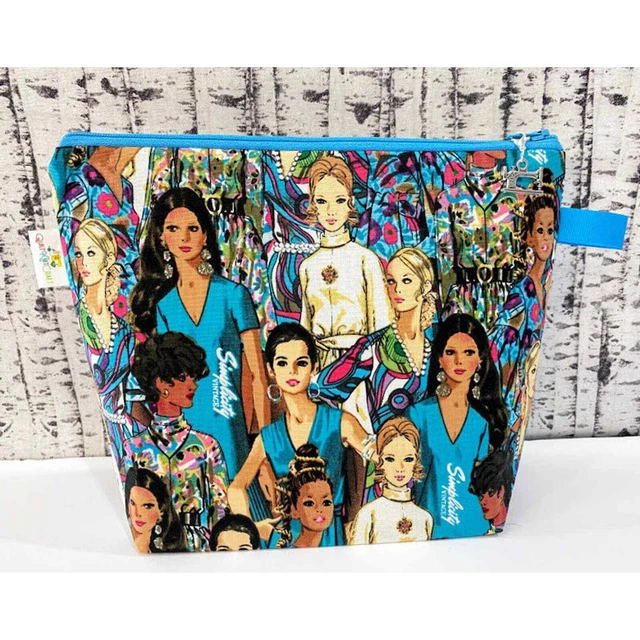 Bolso de Tejer Bolsa de Proyecto Pequeña con Cremallera Hilo Bolso Artesanal