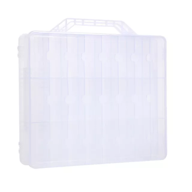 Funda organizadora universal transparente para esmalte de uñas ajustable para 48 botellas