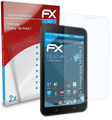atFoliX 2x Protecteur d'écran pour Samsung Galaxy Tab Active 2 clair