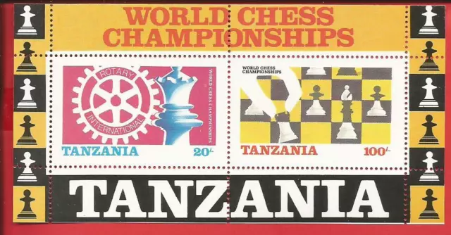 Schach Weltmeisterschaft Rotary International Block 54 postfrisch