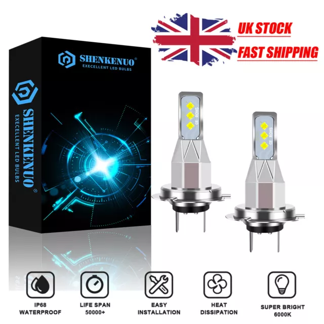 2x H7 24v 110w Headlight Bulbs Dipped Main Beam 499 Lorry Truck Hgv Xenon White