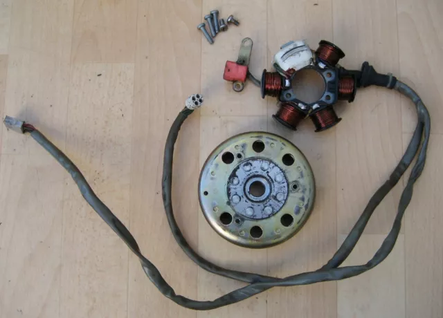 Piaggio Et4 Vespa Typ M04 Original Zündung Komplett Lichtmaschine Stator Polrad