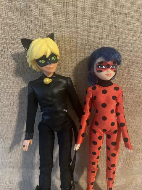 Miraculous Ladybug Fashion Doll Cat Noir 10.5in Deluxe Bandai Zag Heroes  Movie