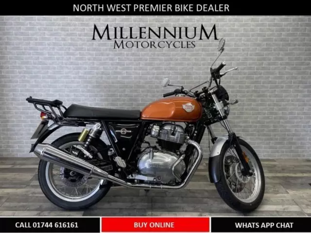 2021 Royal Enfield Interceptor 650 Finished In Orange Crush With 5787 Miles