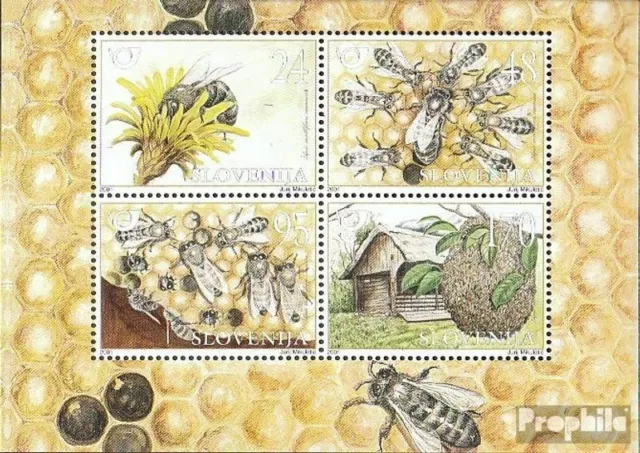 Eslovenia Bloque 12 (edición completa) usado 2001 Krainer Honeybee