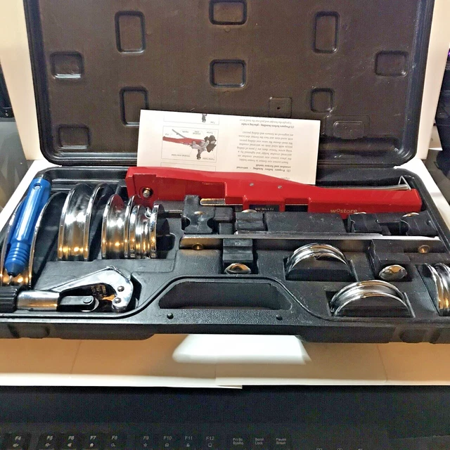 Wostore Tube Bender Kit Refrigeration Ratcheting Tubing Bender CT-999F (29-5627)