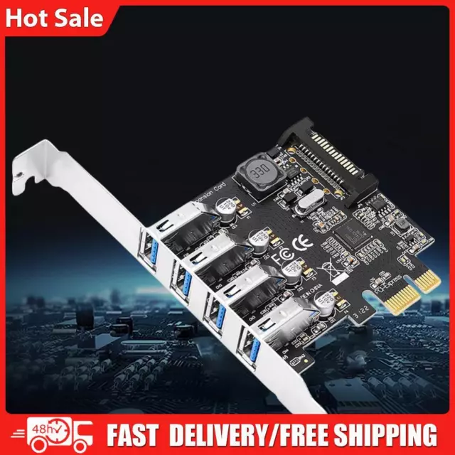 Adapter Cards 4 Ports USB3.0 Expansion Card PCI E To USB USB3.0 PCIe Converter