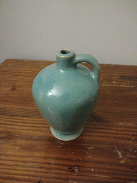 Vintage Aqua Green Color Syrup Jug ,Great Piece For Flowers