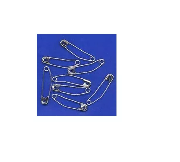 SAFETY PINS - Curved - 100pcs - Size 37mm - Unbranded - (N4031.5000/3A)(2409