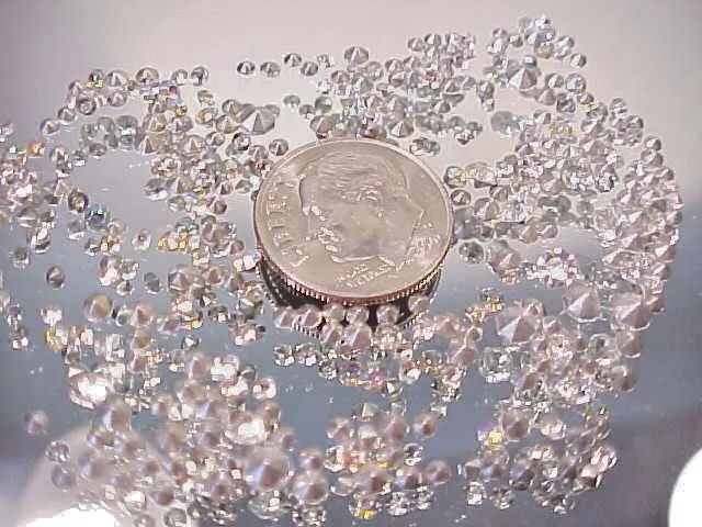 Tiny Small Preciosa Clear & Ab Crystal Cz Rhinestones Lot Repair Jewelry Design