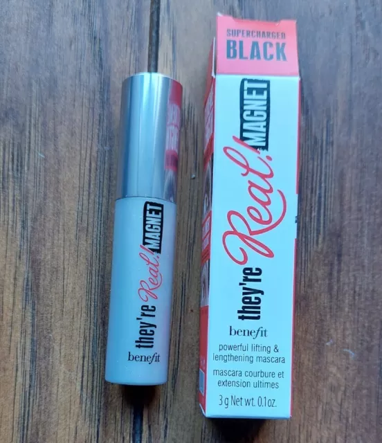 Benefit They're Real Magnet Mascara 3g Supercharged Black mini New & Boxed