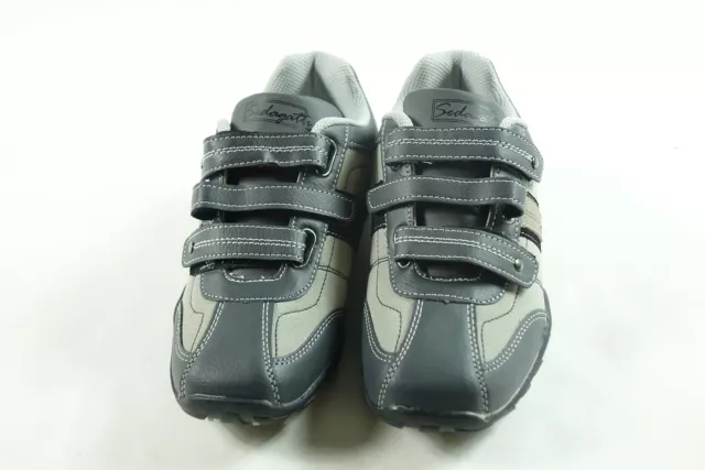 Sedagatti Men's Casual Athletic Shoes- Black & Grey, Size 6.5