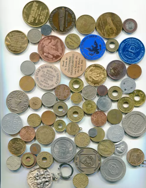 Large lot of tokens, medals misc.  items   lotmar3425