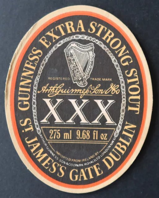 Sous-bock merry GUINNESS triple X beermat coaster 22