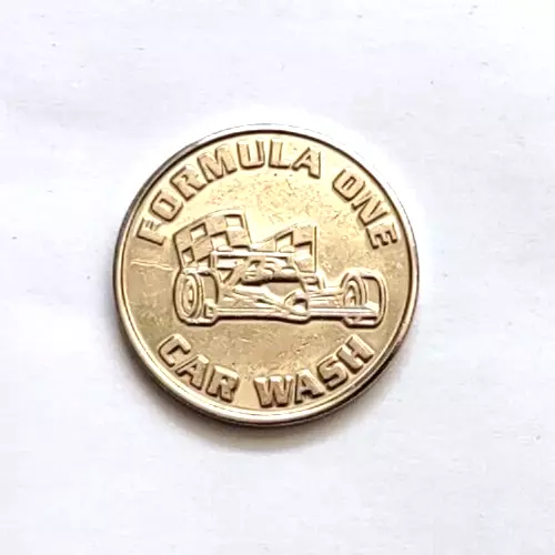 Vintage CAR WASH NO CASH VALUE TOKEN Rare NO Letters on front RWM on the  back