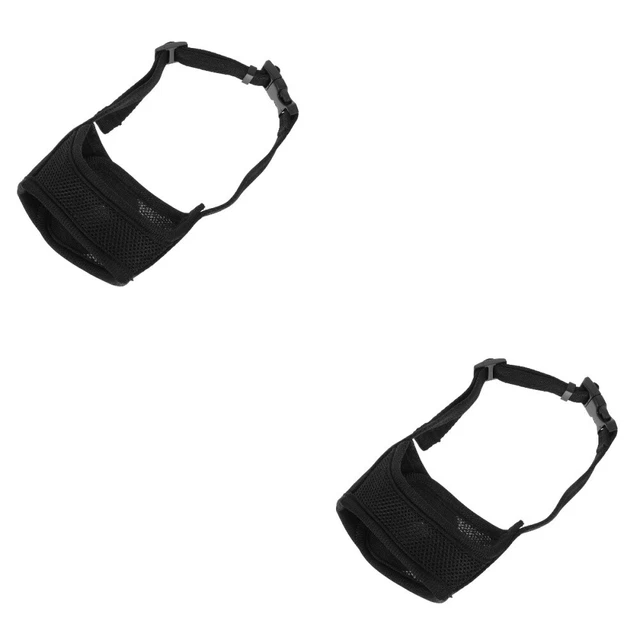 2 piezas hocico ajustable anti ladridos perro hocico con correa protector de bozal de perro