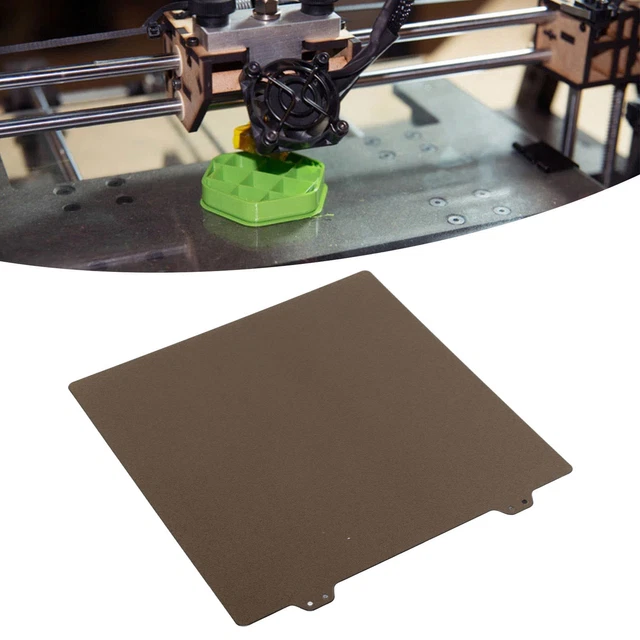 Respicefinem 3D -printer bouwplaat met zijdige PEI -coating en grooves