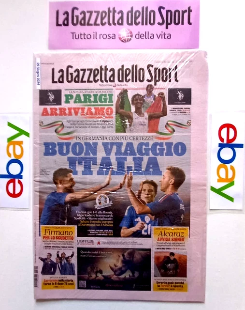 Gazzetta Dello Sport 2 Juin 1996 – Pascal Richard Hongrie-Italie 0-2 – Under 21