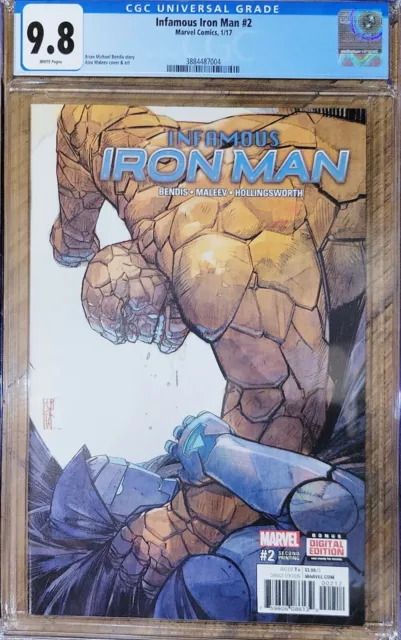 Infamous Iron Man 2 Cgc 9.8 2Nd Print Htf Marvel Comics 2017 Doctor Doom & Thing