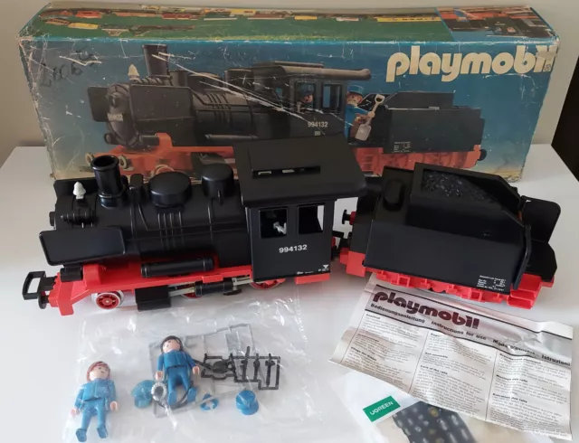 Train Playmobil 4052 Locomotive + Tender en boite (RARE)