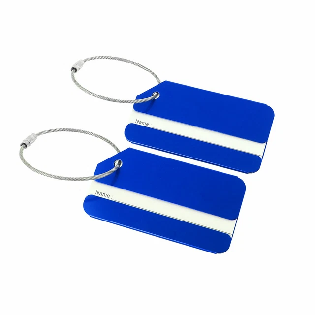 Deux Sangles De Valise Sangle Pour Valise 2pcs - Nylon Réglable Avec Étiquette Adresse - 1.8m & 2.2m Sangle Nylon Boucle Métal