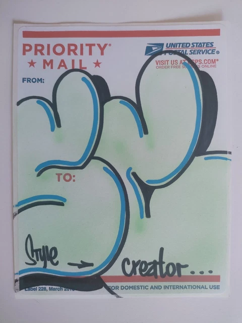 FUZZONE STICKER USPS GRAFFITI STREET ART DONDI/RD357/TKID/CRASH/DAZE