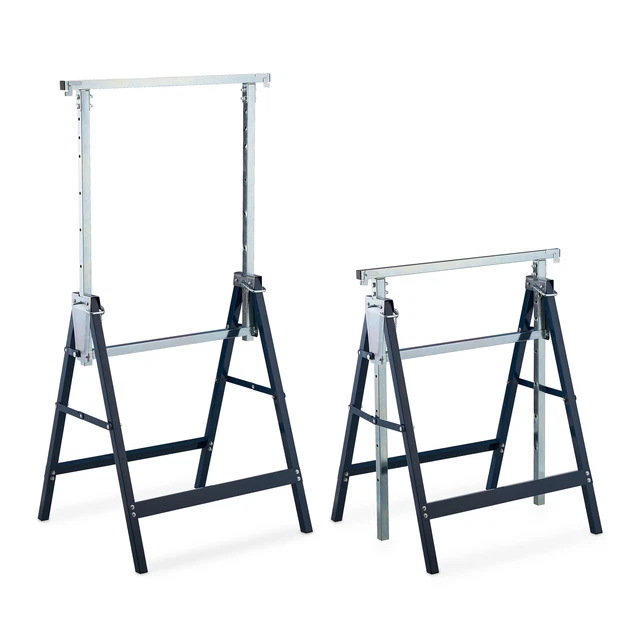 Tréteaux Établi atelier bricolage rouge Chevalet sciage Support pied pliable