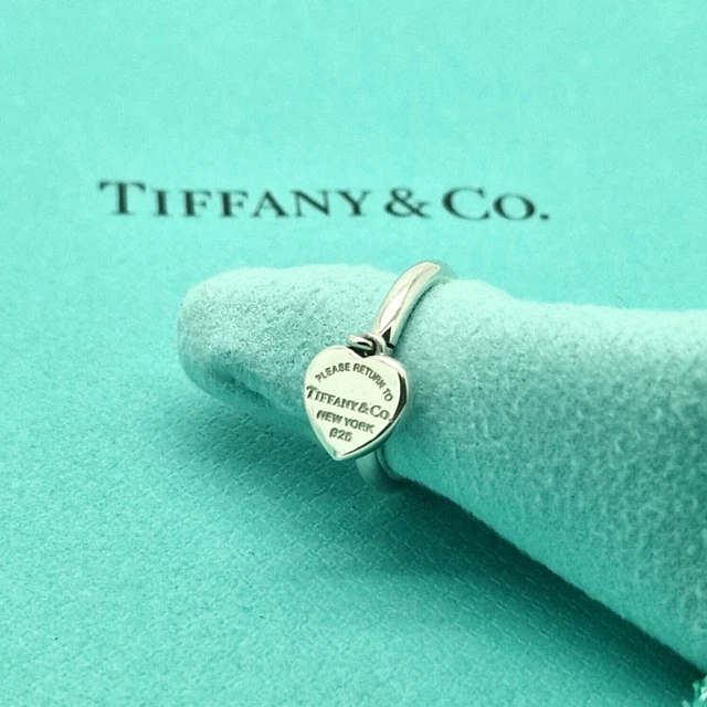 Tiffany Co Anello Pendente Tiffany Ring With Heart Pendant In