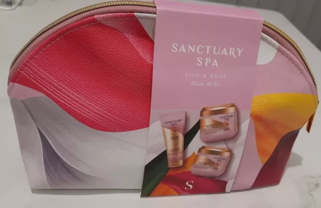 Sanctuary Spa Lily & Rose Gift Set-Body Butter, Body Scrub&Hand Cream Gift Set