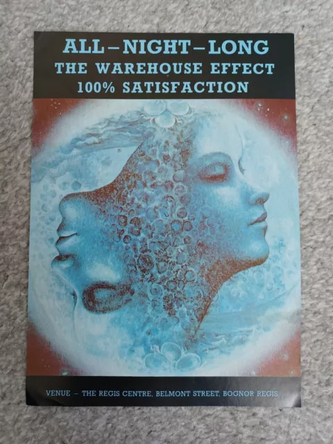 Acid House Rave Flyers 1991 Warehouse Effect Bignor Flyer