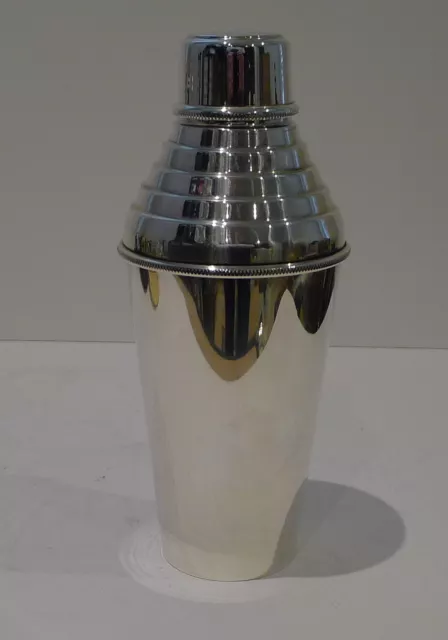 Large Art Deco Silver Plated Cocktail Shaker by Hukin & Heath