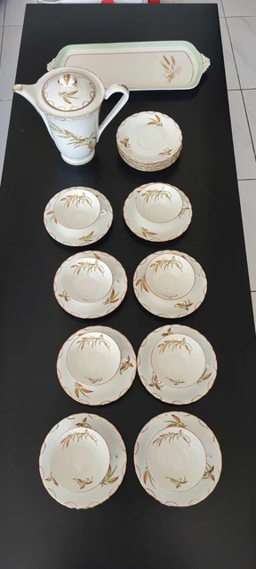 Service à Café Maxim's De Paris – 4 Tasses + Soucoupes + Sucrier, Neuf
