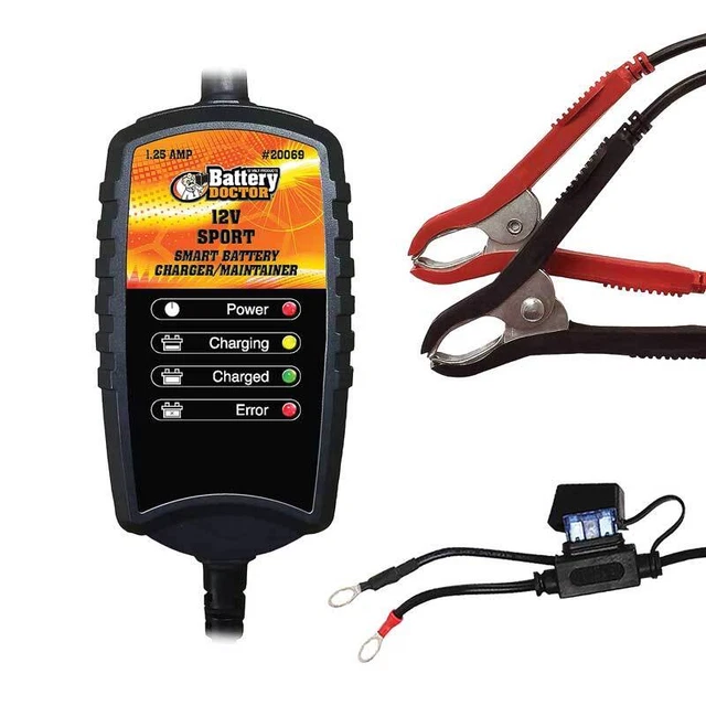 Battery Doc 12 Volt 1.25 Amp Sport Battery Charger/Maintainer