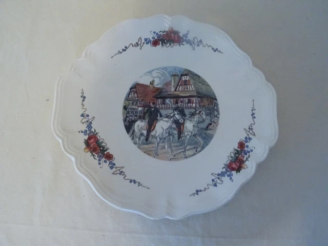 Plat Sarreguemines Obernai H. Loux Alsace 406112 2