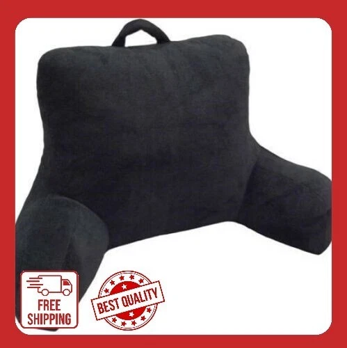 Plush Backrest Pillow Bed Cushion Support Reading Back Rest Arms Chair Lounger