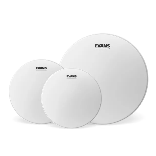 Evans G1 Tompack Coated, Rock (10 inch, 12 inch, 16 inch)