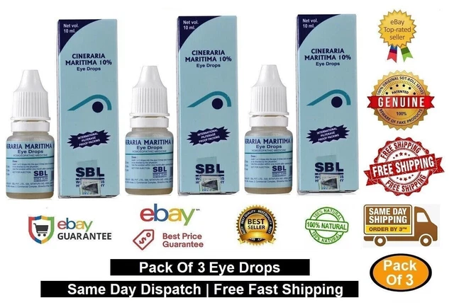 SBL Cineraria Maritima Euphrasia Collyre Irritation Sèche Brûlante 10 ml...