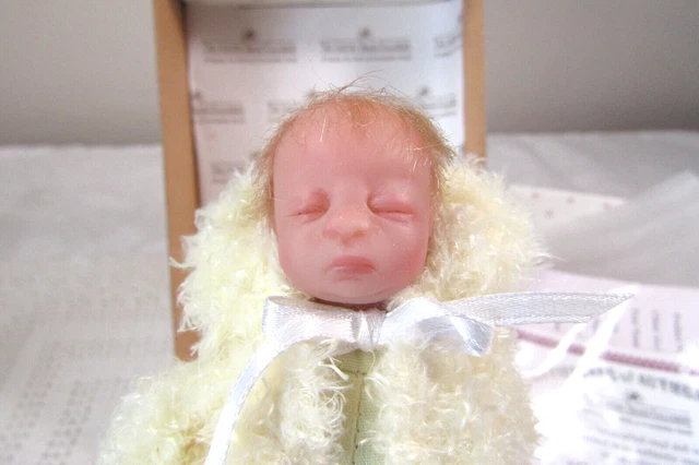 Ashton-Drake Galleries Sweet As You Please Series “Good As Gold” Miniature Baby 5