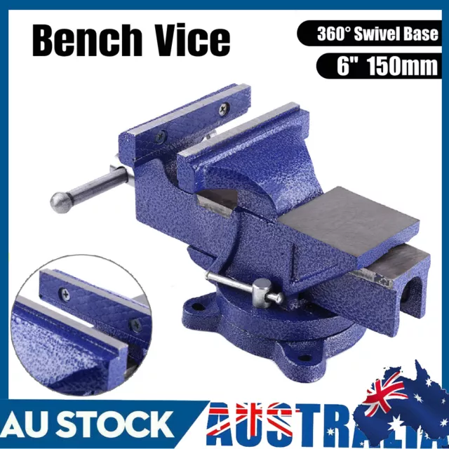 6" inch 150mm Heavy Duty Mechanic Workshop Table Bench Vice Grip Clamp Metal AU