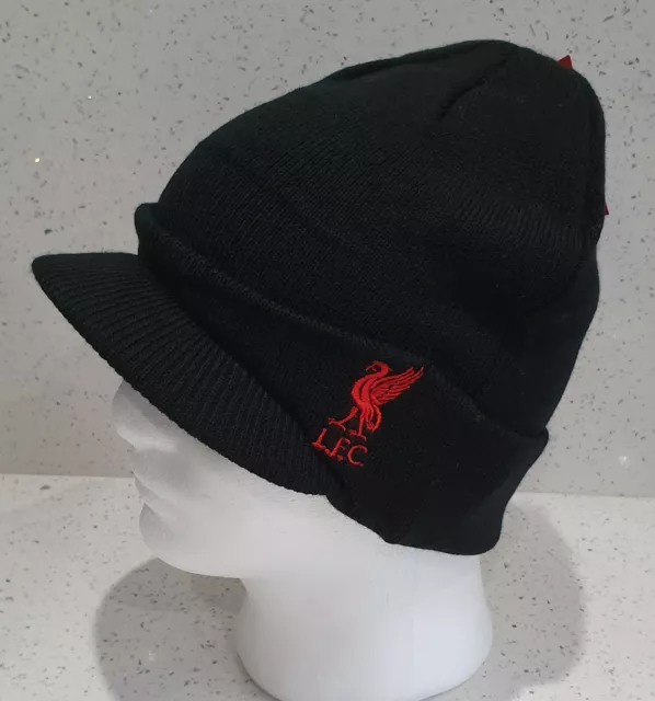 Liverpool Official Peaked Style Bronx Hat - Black - Great Gift Idea!