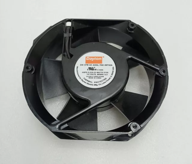 Dayton 239 Cfm AC Axial Ventilateur 4WT42A 115V 0.23/0.22A Thermal Protégé