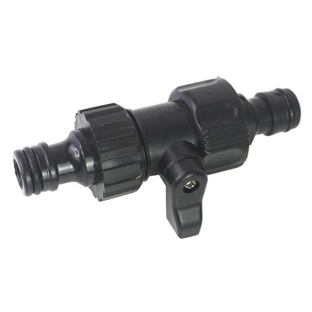 Universal Garden Hose Pipe In Line Tap Shut Off Valve Fitting Connector Adaptor 2