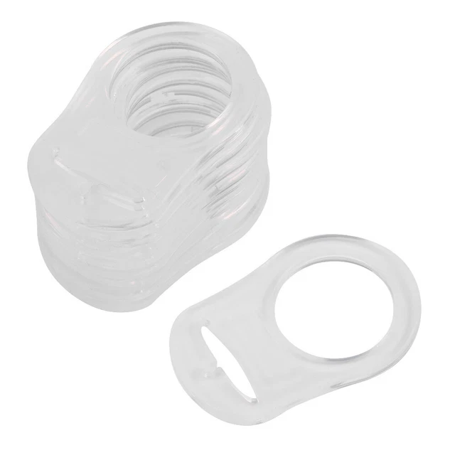 10pcs bouton de silicone bébé sucette factice adaptateur pince pour anneaux de
