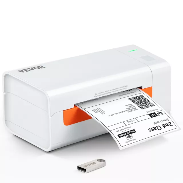 VEVOR Etikettendrucker 4X6 Thermodrucker USB Labeldrucker 203dpi für DHL DPD NEU