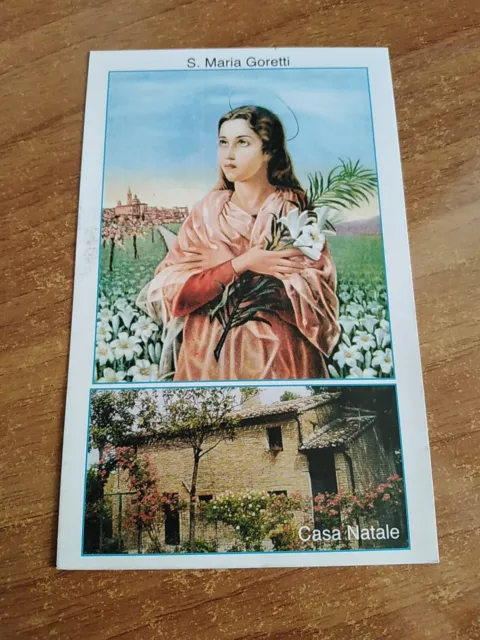 Santino Holy Card Santa Maria Goretti - Corinaldo (AN)
