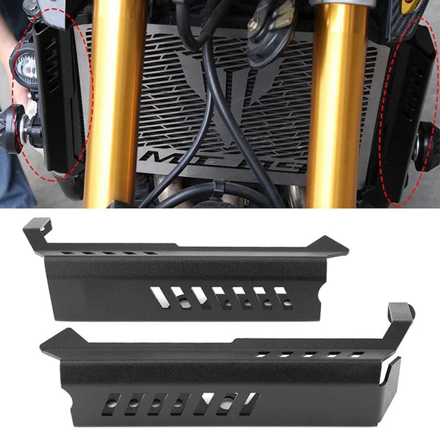 For 14-16 Yamaha FZ09 MT-09 Radiator Side Guard Cover Protector Black Grille 2x